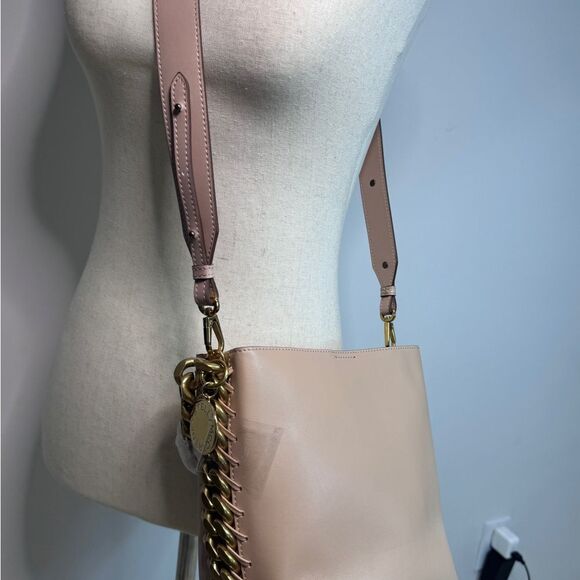 Stella McCartney Frayme Bucket Bag in Nude - Picture 4 of 10